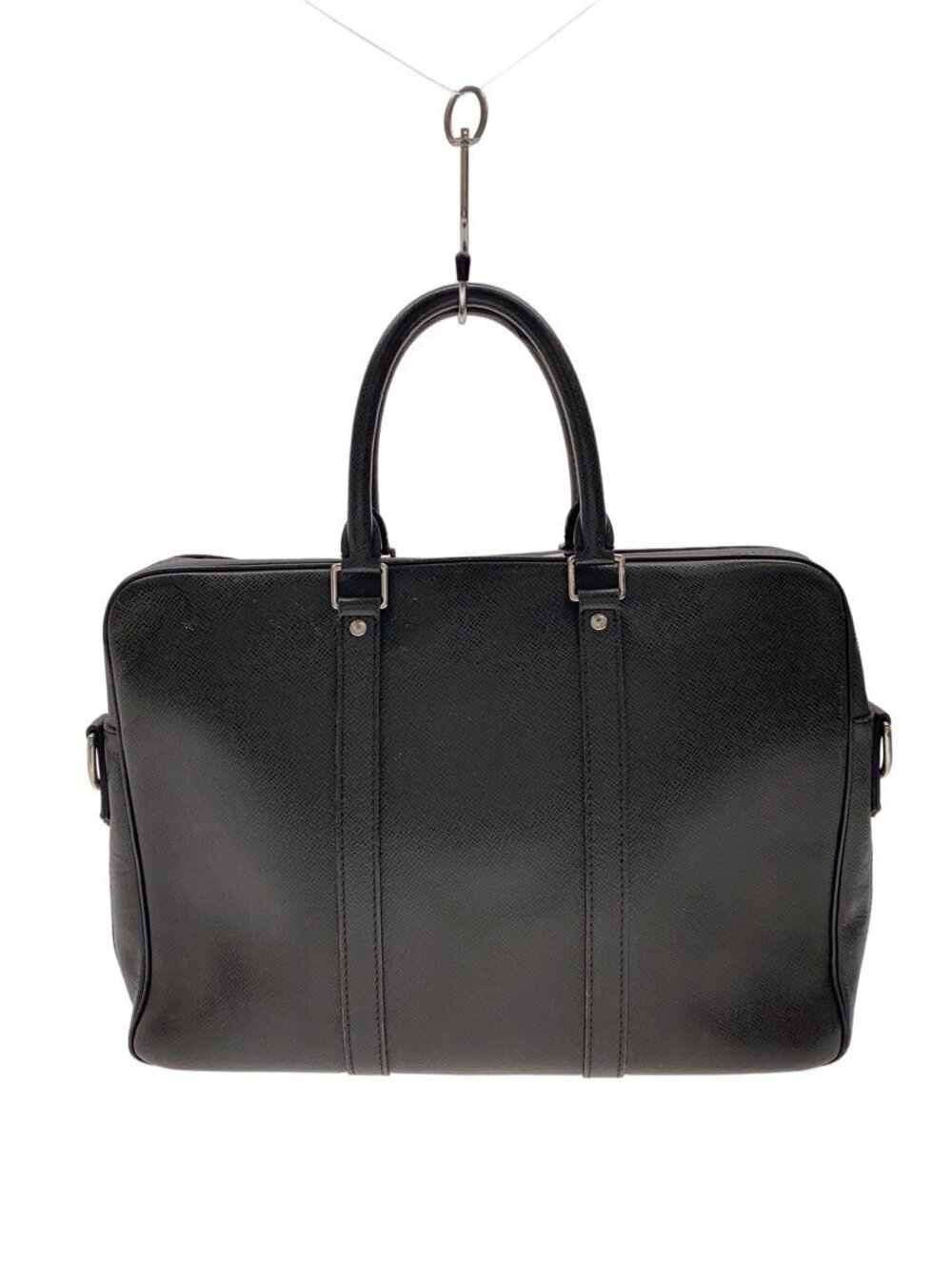LOUIS VUITTON Porte Documents Voyage Taiga Cowhide Gray